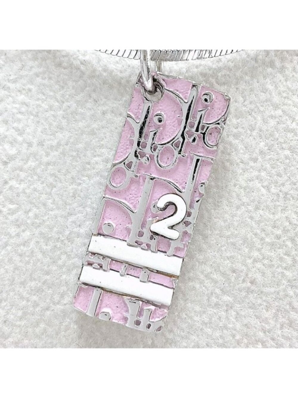 Dior Trotter Necklace Plated Pink